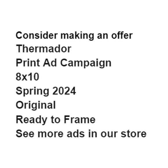 Thermador Print Ad Campaign Spring 2024 8x10 Frame Ready Original Magazine - Picture 2 of 4